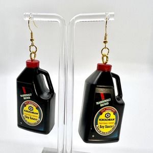 Soy Sauce Earrings - Kikkoman Earrings -Mini Brands Earrings - Statement Earring